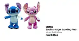 Myer DISNEY Stitch Or Angel Standing Plush offer