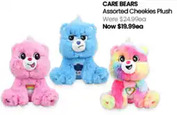 Myer CARE BEARS Assorted Cheekies Plush offer