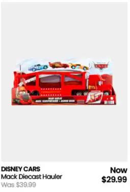 Myer DISNEY CARS Mack Diecast Hauler offer