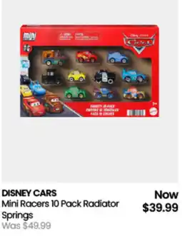 Myer DISNEY CARS Mini Racers Radiator Springs offer