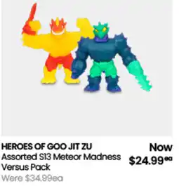 Myer HEROES OF GOO JIT ZU Assorted S13 Meteor Madness offer
