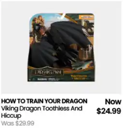 Myer How to train your dragon viking dragon toothless and hiccup offer