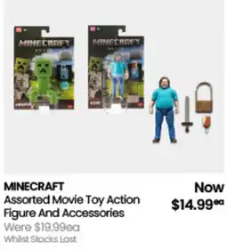 Myer Minecraft Assorted Movie Toy Action Figure And Accessories offer