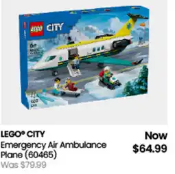 Myer LEGO CITY Emergency Air Ambulance Plane offer