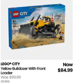 Myer Lego city yellow bulldozer with front Loader offer
