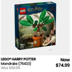 Myer Lego harry potter mandrake offer