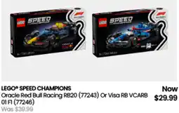 Myer Lego speed champions Oracle Red Bull Racing RB20 Or Visa RB VCARB 01 F1 offer