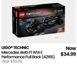 Myer Lego technic Mercedes AMG FI W14 E Performance Pull Back offer