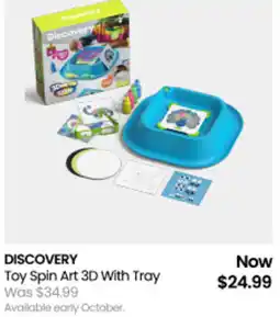 Myer Discovery Toy Spin Art 3D With Tray offer