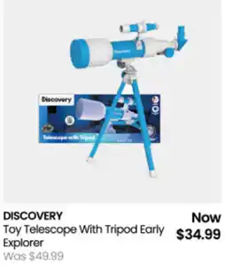 Myer Discovery Toy Telescope With Tripod Early Explorer offer