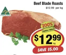 CORNETTS Beef Blade Roasts offer