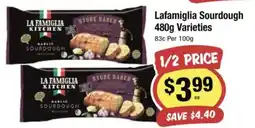 CORNETTS Lafamiglia Sourdough Varieties offer