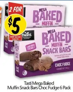Not Quite Right Tasti Mega Baked Muffin Snack Bars Choc Fudge offer