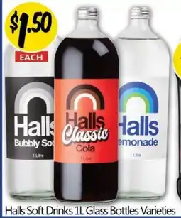 Not Quite Right Halls Soft Drinks Glass Bottles Varieties offer