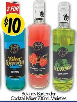 Not Quite Right Belanov Bartender Cocktail Mixer Varieties offer