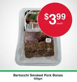 Australian Butchers Store Bertocchi smoked pork bones offer