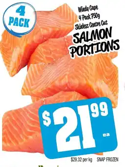 Farmer Jack's Salmon portions offer