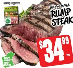 Farmer Jack's Rump steak offer