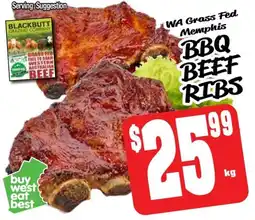 Farmer Jack's Bbq beef ribs offer