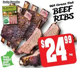 Farmer Jack's Beef ribs offer