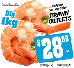 Farmer Jack's Prawn cutlets offer