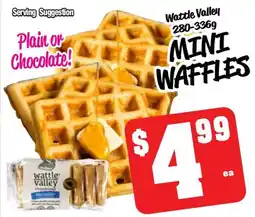 Farmer Jack's Mini waffles offer