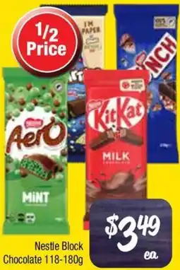 Farmer Jack's Nestle block chocolate offer