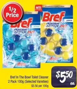 Farmer Jack's Bref in the bowl toilet cleaner offer