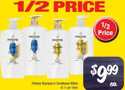 Farmer Jack's Pantene shampoo or conditioner offer
