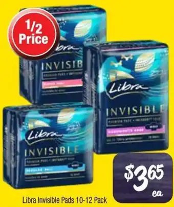 Farmer Jack's Libra invisible pads offer