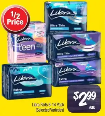 Farmer Jack's Libra pads offer