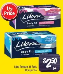 Farmer Jack's Libra tampons offer