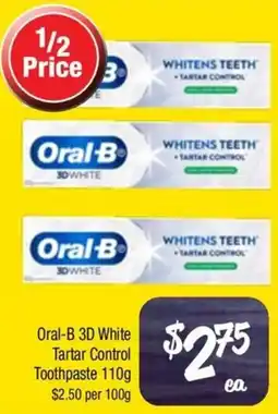 Farmer Jack's Oral-b whitens teeth tartar control toothpaste offer