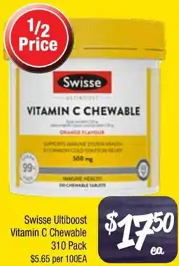 Farmer Jack's Swisse Ultiboost Vitamin C Chewable offer