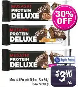 Farmer Jack's Musashi Protein Deluxe Bar offer
