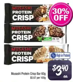 Farmer Jack's Musashi protein crisp bar offer