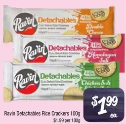Farmer Jack's Ravin detachables rice crackers offer