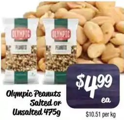 Farmer Jack's Olympic peanuts salted or unsalted offer