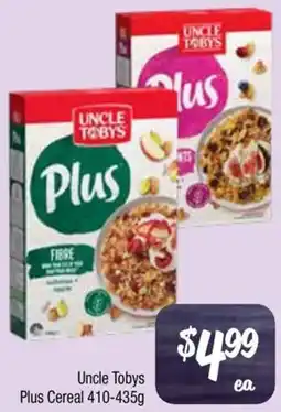 Farmer Jack's Uncle Tobys Plus Cereal offer