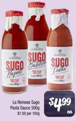 Farmer Jack's La Reinese Sugo Pasta Sauce offer