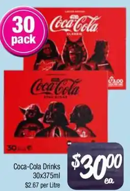 Farmer Jack's Coca-cola drinks offer