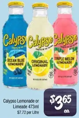 Farmer Jack's Calypso lemonade or limeade offer