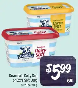 Farmer Jack's Devondale dairy soft or extra soft offer