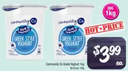 Farmer Jack's Community co greek yoghurt offer