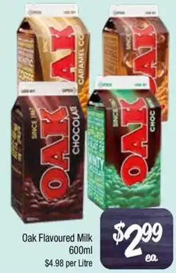 Farmer Jack's Oak flavoured milk offer