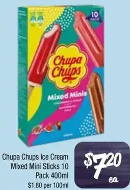 Farmer Jack's Chupa chups ice cream mixed mini sticks offer