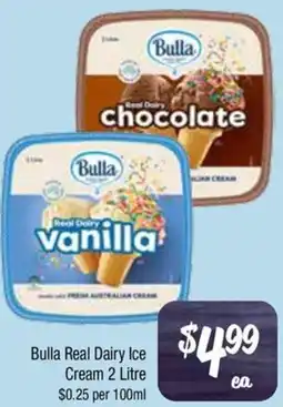 Farmer Jack's Bulla real dairy ice cream offer