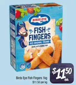 Farmer Jack's Birds eye fish fingers offer