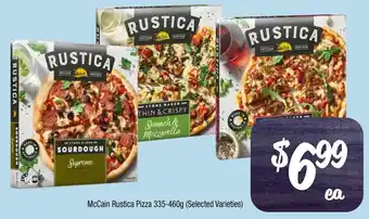 Farmer Jack's Mccain rustica pizza offer