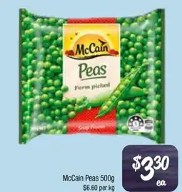 Farmer Jack's McCain Peas offer